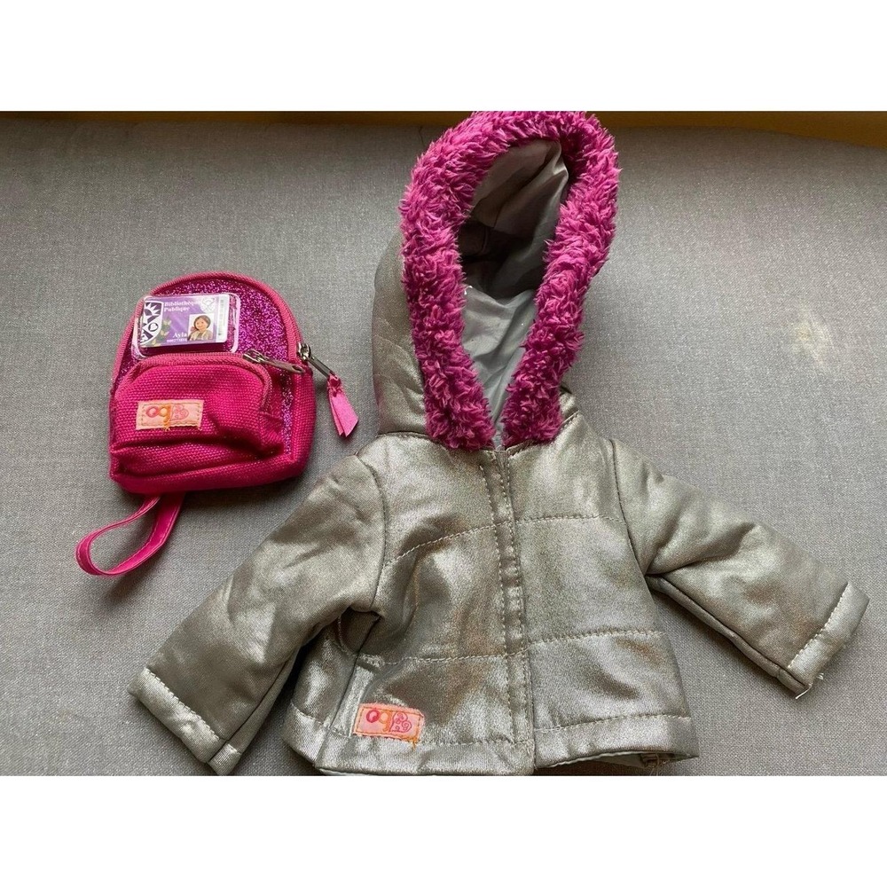 Our Generation Doll Clothes Jacket & Backpack Replacement Lot Of 2 OG Battat